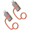 4smarts USB-C adapteris su „Lightning“ PD 27W pilkas 2 vnt.