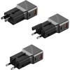 Adapteris Energea TravelWorld 1A1C 25W juodos spalvos, metalinis