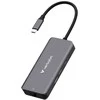USB Hub Verbatim USB-C/HDMI/3xUSB-A 3.2/RJ45 aliuminio korpusas 32157