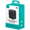 Adapteris USAMS 4-in-1 Univesal kelioninis įkroviklis T72 65W US/AU/EU/UK juodos spalvos