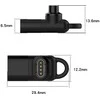 USB-C adapteris „MajesticLine“, skirtas „Garmin“ laikrodžių įkrovimui, juodas