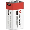 Akumuliatorius 9V USB-C Verbatim 1szt 30251