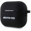 Mercedes Benz Apple AirPods Pro ausinių dėklas 2 AMG silikoninis Baltas Logo (AMAP2RBK) juodos spalvos