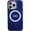 Audi IML Big Logo MagSafe Dėklas Apple iPhone 13 Pro / 13 6.1″ mėlynos spalvos hardcase AU-IMLMIP13P-Q5/D