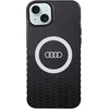 Dėklas Apple iPhone 15 Plus / 14 Plus Audi IML Big Logo MagSafe (AU-IMLMIP15M-Q5/D2-BK) juodos spalvos