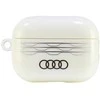 Apple AirPods Pro 2 Audi IML Geometric Pattern Cover (AU-IMLAPP2-A6/D3-WE) dėklas ausinėms baltos spalvos