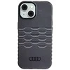 Audi IML MagSafe Dėklas Apple iPhone 15 / 14 / 13 6.1″ juodos spalvos hardcase AU-IMLMIP15-A6/D3-BK