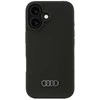 Apple iPhone 16 Audi Silicone (AU-LSRIP16-Q3/D1-BK) dėklas telefonui juodos spalvos