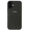 Apple iPhone 16 Plus Audi Synthetic Leather (AU-TPUPCIP16M-GT/D2-BK) dėklas telefonui juodos spalvos