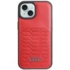 Apple iPhone 13 / 14 / 15 Audi Synthetic odinis dėklas MagSafe (AU-TPUPCMIP15-GT/D3-RD) raudonos spalvos