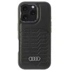 Apple iPhone 16 Pro Audi Synthetic Leather (AU-TPUPCMIP16P-GT/D3-BK) dėklas telefonui juodos spalvos