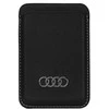 Kortelių dėklas Audi Eko oda Wallet Card Slot MagSafe (AU-MSCH-Q3/D1-BK) juodos spalvos
