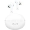 USAMS Echo E02 TWS Bluetooth ausinės ANC+ENC belaidės baltos spalvos
