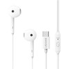 USAMS EP-50 USB-C stereo ausinės, 1,2 m, baltos