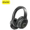 Ausinės su lankeliu ant galvos belaidės AWEI AT30 Bluetooth 6.0 juoda