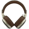 Ausinės su lankeliu ant galvos Guess Bluetooth ENC Metal 4G Script Logo ruda