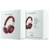 Ausinės su lankeliu ant galvos Guess Grained Triangle Auksinė Logo Bluetooth ENC bordo spalvos