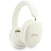 Ausinės su lankeliu ant galvos Guess Metallic Effect Metal Script Logo Bluetooth ENC smėlio spalva