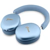 Ausinės su lankeliu ant galvos Guess Metallic Effect Metal Script Logo Bluetooth ENC mėlyna