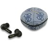 Guess PU 4G Metal Logo ENC TWS belaidės ausinės mėlynos spalvos