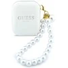 Ausinės Belaidės earphone GUESS TWS Pearl Strap GUE005327 baltas