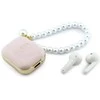 Ausinės Belaidės earphone GUESS TWS Pearl Strap GUE005292 rožinė
