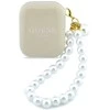 Belaidės ausinės GUESS TWS Pearl Strap GUE005326 smėlio spalvos