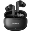 USAMS E05 TWS ausinės Bluetooth 6.0 belaidės juodos spalvos