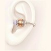 Ausinės TWS USAMS R03 Echo Clip-on Bluetooth 6.0 belaidės mėlynos spalvos