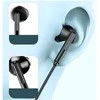 AWEI PC-7T USB-C 1.2m stereo ausinės juodos spalvos