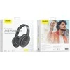 AWEI ausinės su lankeliu ant galvos Bluetooth AT78 ANC juoda/juodas