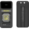 AWEI PowerBank su integruotu kabeliu Lightning/USB-C P77K 10000mAh juodos spalvos 22.5W