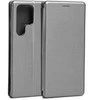 Beline Book Magnetic Samsung Galaxy S23 Ultra S918 dėklas telefonui plieno spalvos