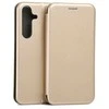 Beline Dėklas Book Magnetic Samsung S25 Plus aukso spalvos