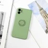 Beline Silikoninis Ring Apple iPhone 12 Pro Max dėklas telefonui žalios spalvos
