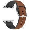 Beline apyrankė Apple Watch Silico Leather 38/40/41mm rudos ir juodos spalvos box