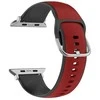 Beline Apple Watch apyrankė Silico Leather42/44/45/49mm Raudona-juodos spalvos/Raudona-juodos spalvos Box