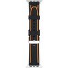 Beline apyrankė Apple Watch Solid silikoninė 38/40/41mm oranžinės ir juodos spalvos