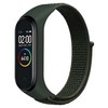 Beline apyrankė Mi Band 7/6/5/4/3 NylonLoop žalios spalvos