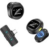 Bezprzewodowy Mikrofonas Krawatowy AWEI MK3 Duo juoda