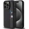 Dėklas BMW BMHCP15L23 PUPVK Apple iPhone 15 Pro 6.1″ juodos spalvos kietas dėklas Perforated Tricolor Line