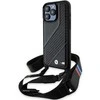Dėklas BMW BMHCP15X23PSCCK Apple iPhone 15 Pro Max 6.7″ juodos spalvos hardcase M Edition Carbon Stripe & Strap