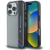 BMW BMHCP16L23HTFEG Apple iPhone 16 Pro 6.3" pilkos spalvos harddėklas Motorsport IML Vertical Stripe