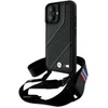 BMW BMHCP16M23PSCCK Apple iPhone 16 Plus 6.7" dėklas telefonui juodos spalvos/dėklas telefonui juodos spalvos M Edition Carbon Stripe &amp; Strap