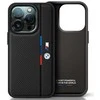 BMW M Perforated Tricolor Detail Line Apple iPhone 16 Case - dėklas telefonui juodos spalvos