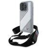 BMW BMHCP16X23PSCCG Apple iPhone 16 Pro Max 6.9" dėklas telefonui pilkos spalvos M Edition Carbon Stripe &amp; Strap