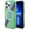 Apple iPhone 15 Pro BMW dėklas M Tricolor Stripes MagSafe (BMHMP15LHDTN) žalios spalvos