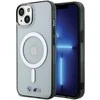 BMW BMHMP15SHCRS Apple iPhone 15 / 14 / 13 6.1" skaidrus dėklas hardcase Sidabrinis Ring MagSafe