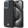 Dėklas BMW BMHMP15X23PUFWK Apple iPhone 15 Pro Max 6.7″ juodos spalvos Signature Wrapped Metal MagSafe