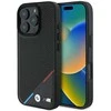 BMW M Perforated Tricolor Line MagSafe Case Apple iPhone 16 Pro - dėklas telefonui juodos spalvos